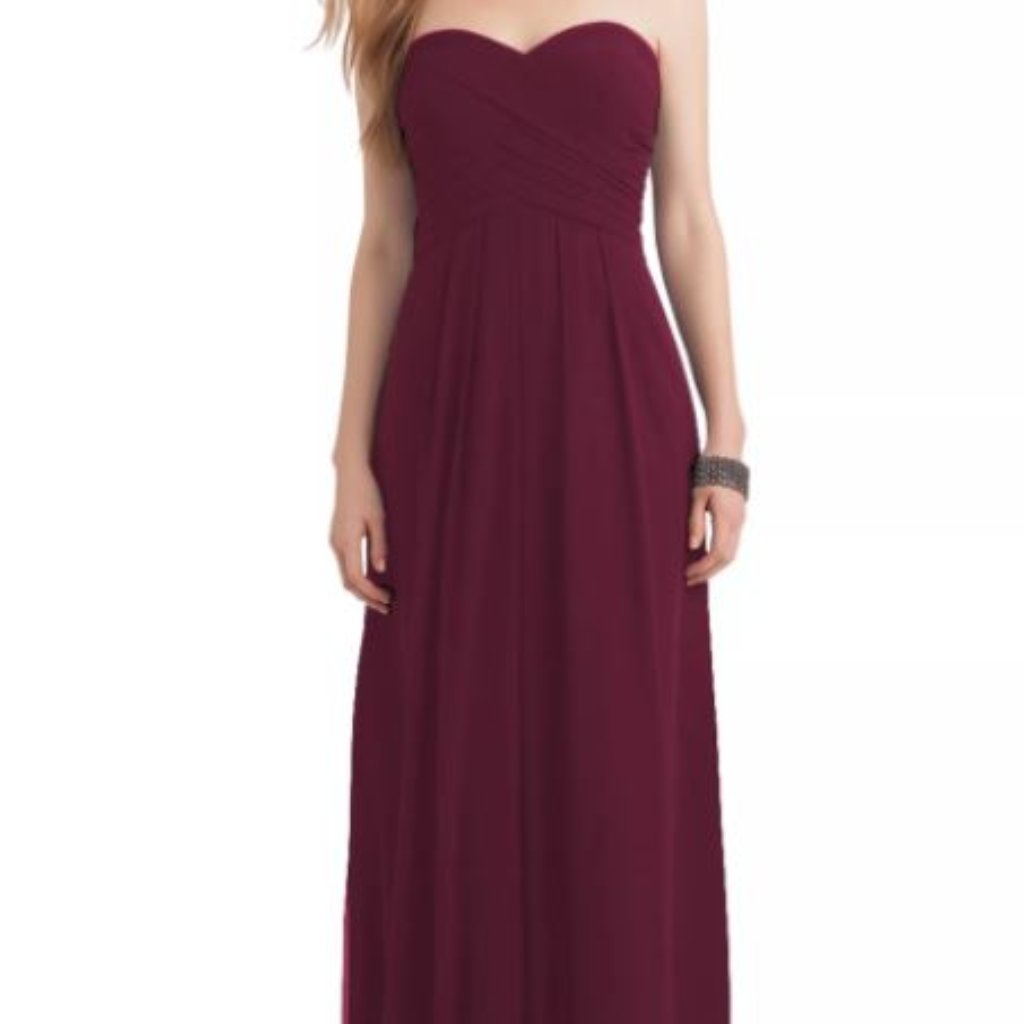 Bill Levkoff - Wine Bridesmaid Dress